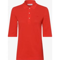 Lacoste - Damska koszulka polo, czerwony. Czerwone koszulki damskie polo Lacoste, z bawełny, polo. Za 429,95 zł.