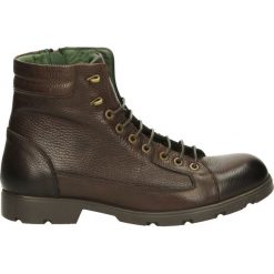 Botki męskie - 5512 LEA BRO. Szare botki męskie Venezia, ze skóry. Za 269,00 zł.