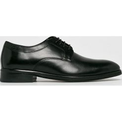 Joop! - Półbuty. Czarne buty wizytowe męskie JOOP!, ze skóry, wizytowe, z okrągłym noskiem. W wyprzedaży za 379,90 zł.