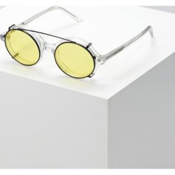 Han Kjobenhavn DOC CLIP ON SUNGLASSES Okulary przeciwsłoneczne yellow. Żółte okulary przeciwsłoneczne damskie marki Han Kjobenhavn. Za 569,00 zł.