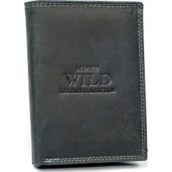 PORĘCZNY PORTFEL ALWAYS WILD | SKÓRA NATURALNA | N890-MHU BLACK. Czarne portfele męskie ALWAYS WILD, bez wzorów, ze skóry. Za 47,90 zł.