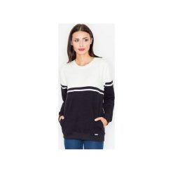 Bluza M511 Czarny-Ecru. Czarne bluzy damskie FIGL, xl, bez wzorów, z dzianiny, bez rękawów, bez kaptura. Za 139,00 zł.