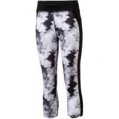 Puma Legginsy Active Aop 3 4 Tights G Black. Czarne legginsy dziewczęce Puma, ze skóry. W wyprzedaży za 89,00 zł.