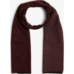 Andrew James New York - Szalik męski z jedwabiu, czerwony. Czerwone szaliki męskie Andrew James New York, bez wzorów. Za 229,95 zł.