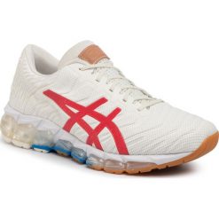 Buty ASICS - Gel-Quantum 360 5 1021A291 Cream/Classic Red 100. Białe buty sportowe męskie Asics, z tworzywa sztucznego, bez zapięcia, do biegania. Za 719,00 zł.