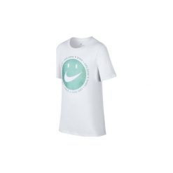T-shirty z krótkim rękawem Dziecko Nike Boys' Sportswear T-Shirt 894237 100. Białe t-shirty chłopięce Nike, bez wzorów, z krótkim rękawem. Za 96,94 zł.