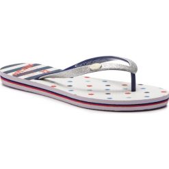 Japonki Pepe Jeans Rake Kemy PLS70057. Niebieskie klapki damskie Pepe Jeans, bez wzorów, z jeansu, bez obcasa. W wyprzedaży za 69,00 zł.