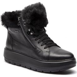 Sneakersy GEOX - D Kaula B Abx D D84AWD 00046 C9999 Black. Czarne półbuty damskie Geox, ze skóry. W wyprzedaży za 439,00 zł.