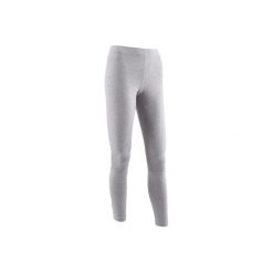 Legginsy slim Gym & Pilates 500 Linear. Szare legginsy marki Adidas, m, z elastanu. W wyprzedaży za 74,99 zł.
