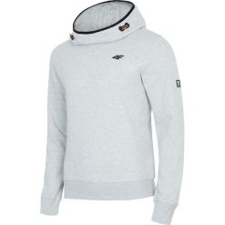 Bluza męska BLM003 - szary melanż. Szare bluzy męskie marki 4f, m, melanż, z bawełny, z kapturem. Za 139,99 zł.