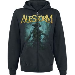 Bejsbolówki męskie: Alestorm No Grave But The Sea Bluza z kapturem rozpinana czarny