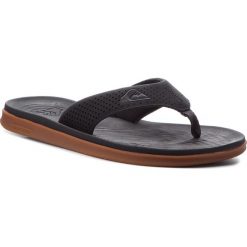 Japonki QUIKSILVER - AQYL100497 Xkkc. Czarne klapki męskie Quiksilver, bez wzorów, ze skóry ekologicznej. W wyprzedaży za 149,00 zł.