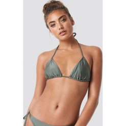 NA-KD Swimwear Góra bikini Shiny Triangle - Green. Zielone bikini NA-KD Swimwear. Za 40,95 zł.