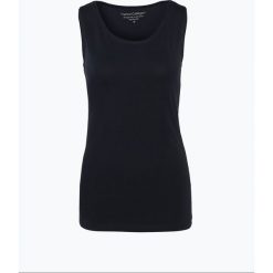 Franco Callegari - Top damski, niebieski. Niebieskie topy damskie marki Franco Callegari, bez wzorów, z dżerseju, bez kołnierzyka. Za 59,95 zł.