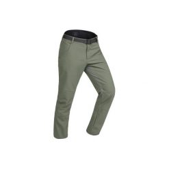 Spodnie turystyczne SH500 x-Warm męskie. Pomarańczowe spodnie męskie QUECHUA, na zimę, m, bez wzorów, z elastanu. Za 129,99 zł.