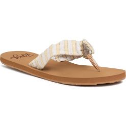 Japonki ROXY - ARJL100789 Wto. Pomarańczowe klapki damskie Roxy, bez wzorów, z tworzywa sztucznego, bez obcasa. Za 109,00 zł.