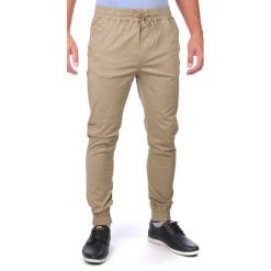 Globe Spodnie Męskie Goodstock Jogger 30 Beżowy. Brązowe jeansy męskie marki Globe, m, bez wzorów, z jeansu. W wyprzedaży za 167,00 zł.