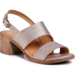 Sandały LASOCKI - 4859-02 Golden. Żółte klapki damskie Lasocki, bez wzorów, ze skóry, bez obcasa, na obcasie. Za 149,99 zł.