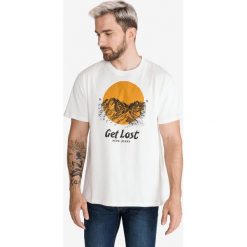 Pepe Jeans Bernard Koszulka Biały. Białe podkoszulki męskie Pepe Jeans, s, z nadrukiem, z bawełny, bez kołnierzyka, z krótkim rękawem, krótkie. Za 176,95 zł.