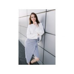 Spódnica Envelope. Szare spódniczki damskie Hello rabbit, na co dzień, bez wzorów, z dzianiny, eleganckie, asymetryczne. Za 183,20 zł.