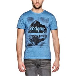 T-shirty męskie z nadrukiem: T-shirt w kolorze jasnoniebieskim