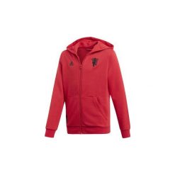 Bluzy dresowe Dziecko adidas Bluza z kapturem Manchester United. Czerwone bluzy chłopięce marki Adidas, z dresówki, z kapturem. Za 229,00 zł.