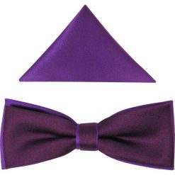 Śliwkowo-fioletowa mucha męska slim B81. Fioletowe muszki męskie Modini Moda Męska, na co dzień, bez wzorów, z tkaniny, eleganckie. W wyprzedaży za 45,00 zł.