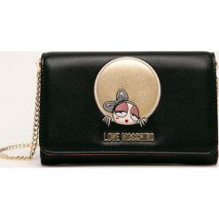 Love Moschino - Portfel. Czarne portfele damskie Love Moschino, w paski, z materiału. W wyprzedaży za 459,90 zł.