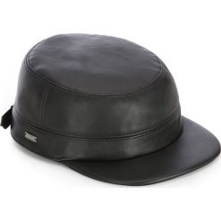 Czapka męska 83-HF-101-1. Czarne buty sportowe męskie marki Wittchen, na zimę, z bawełny, eleganckie. Za 209,00 zł.