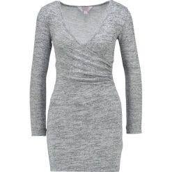 Sukienki: Miss Selfridge Petite BRUSHED WRAP BODYCON Sukienka dzianinowa grey