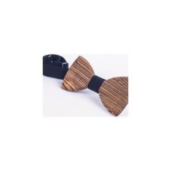 Drewniana Mucha. Pomarańczowe muszki męskie marki Bewoody, na co dzień, bez wzorów, z tkaniny, eleganckie. Za 120,00 zł.