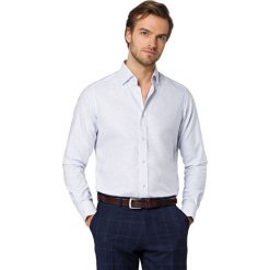 Koszula Biała z Nadrukiem Nancy. Białe koszule męskie LANCERTO, na lato, m, z nadrukiem, z bawełny, eleganckie, bez kołnierzyka, bez rękawów. Za 299,90 zł.