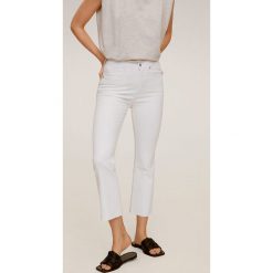 Mango - Jeansy Bootcrop. Białe jeansy damskie Mango, z podwyższonym stanem. Za 139,90 zł.