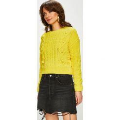 Tally Weijl - Sweter. Żółte swetry damskie TALLY WEIJL, s, bez wzorów, z poliesteru, z krótkim rękawem, krótkie, bez kaptura. W wyprzedaży za 79,90 zł.