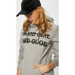 Sublevel - Bluza. Szare bluzy damskie Sublevel, s, z nadrukiem, z bawełny, bez rękawów, z kapturem. W wyprzedaży za 89,90 zł.