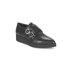 Derby Sonia Rykiel SOLIMOU. Czarne półbuty damskie marki Sonia Rykiel, bez wzorów, bez obcasa, bez zapięcia. Za 1127,20 zł.