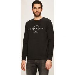 Trussardi Jeans - Bluza. Czarne bluzy męskie Trussardi Jeans, s, z nadrukiem, z elastanu, z okrągłym kołnierzem, bez rękawów, bez kaptura. W wyprzedaży za 239,90 zł.