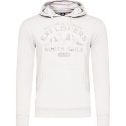 Bluza NORTH SAILS. Szare bluzy męskie North Sails, z nadrukiem, z bawełny, z kapturem, bez rękawów, z kapturem. W wyprzedaży za 322,00 zł.