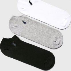 Polo Ralph Lauren - Skarpety (3-pack). Białe skarpetki męskie marki Polo Ralph Lauren, z bawełny. Za 89,90 zł.