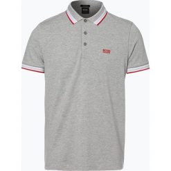 BOSS Athleisurewear - Męska koszulka polo – Paddy, szary. Szare koszulki polo męskie BOSS Athleisurewear, m, w paski, klasyczne, polo, bez rękawów. Za 349,95 zł.