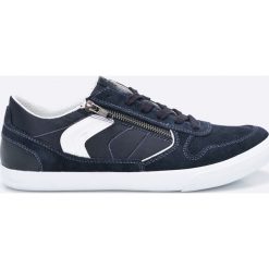 Geox - Buty. Niebieskie buty sportowe męskie marki Geox, ze skóry, na sznurówki. W wyprzedaży za 349,90 zł.
