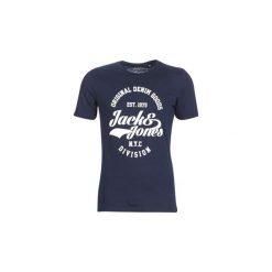 T-shirty z krótkim rękawem Jack Jones JJERAFA. Niebieskie t-shirty męskie Jack & Jones, s, bez wzorów, bez kołnierzyka, krótkie. Za 47,20 zł.