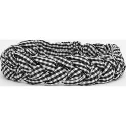 Pleciona opaska w kratkę vichy. Czarne opaski damskie Pull&Bear, w kratkę. Za 29,90 zł.