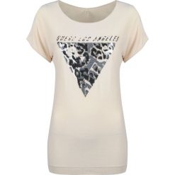 Guess Bluzka. Bluzki damskie Guess, z nadrukiem, z tkaniny, z okrągłym kołnierzem, bez rękawów. Za 179,00 zł.