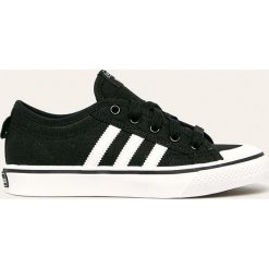 Adidas Originals - Tenisówki dziecięce Nizza. Czarne trampki dziewczęce z gumy, na sznurówki. Za 229,90 zł.