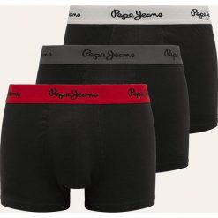 Pepe Jeans - Bokserki Merlin (3-pack). Czarne bokserki męskie Pepe Jeans, s, bez wzorów, z elastanu. W wyprzedaży za 99,90 zł.
