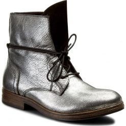 Botki SERGIO BARDI - Delia FW12728131HB 709. Szare botki damskie na obcasie marki Sergio Bardi, z polaru, za kostkę. W wyprzedaży za 179,00 zł.
