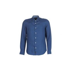 Koszule z długim rękawem Marc O'Polo CARACOLIJE. Niebieskie koszule męskie Marc O'Polo, s, bez wzorów, polo, z długim rękawem. Za 439,00 zł.