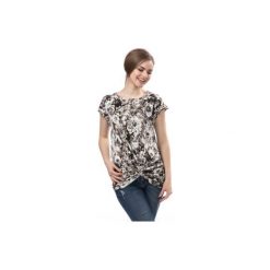 Bluzka klasyczna we wzory. Szare bralety marki TXM, klasyczne, z klasycznym kołnierzykiem. Za 9,99 zł.