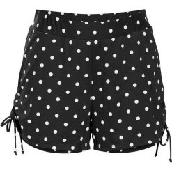 Szorty kąpielowe z figami wewnętrznymi, szybko schnące bonprix czarno-biały w kropki. Czarne bikini bonprix, w kropki. Za 99,99 zł.